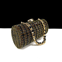 أحذية وحقيبة للمأدبة على الطراز الإيطالي QSGFC للنساء ، ديكور من حجر الراين ، حقيبة صغيرة ثلاثية الأبعاد ، مطابقة ، كعب عالٍ - الصورة 6